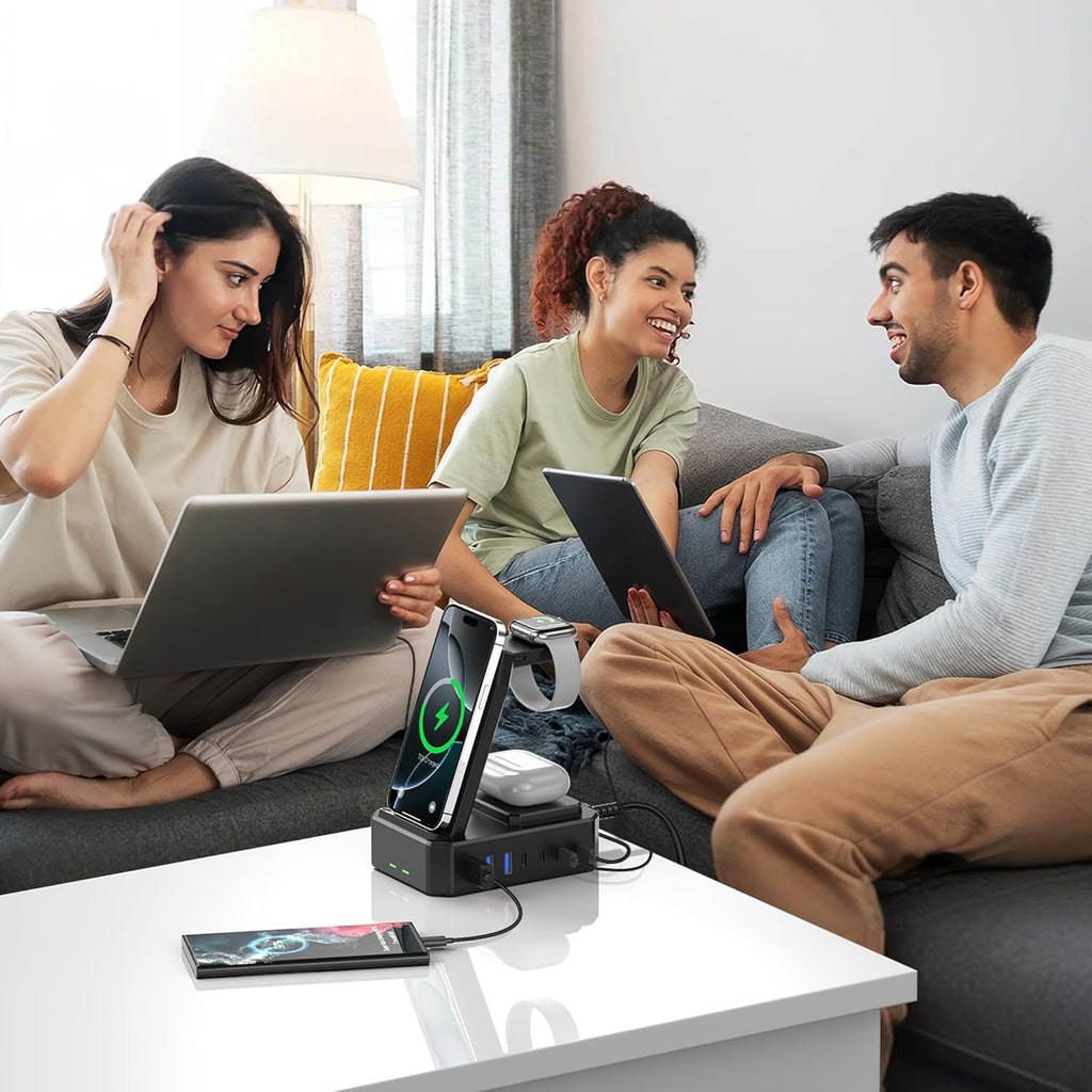 300W 10 in 1 Charging Station for Apple Devices Wireless Charger for Iphone Macb