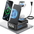 300W 10 in 1 Charging Station for Apple Devices Wireless Charger for Iphone Macb